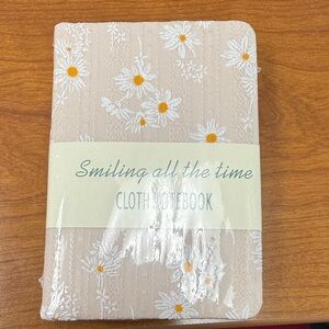 Floral Cloth Notebook with Daisies